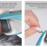 6 in 1 professional USB rechargeable manicure set nail,foot callus remover. electric callus remover